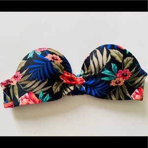 Hollister strapless Floral Bikini Top
